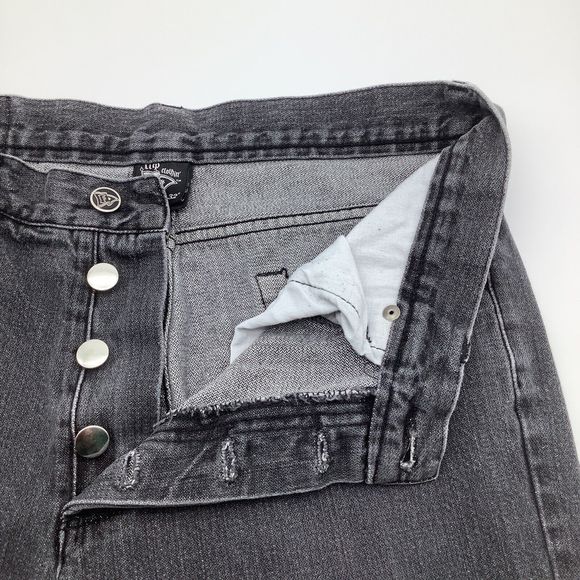 Flip Clothin Mens Button Fly Jeans Black Size 32 x 30 - Picture 5 of 8